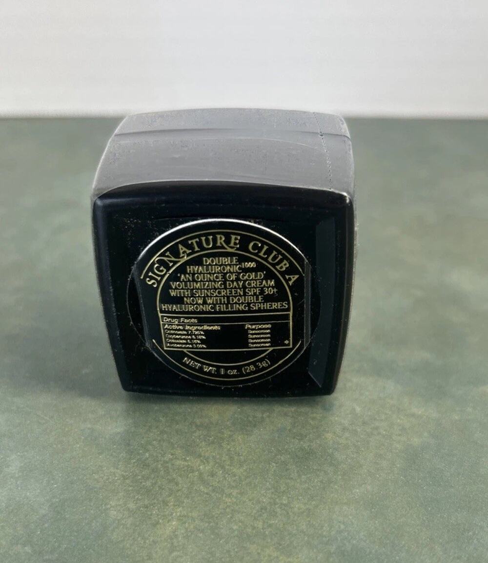 Signature Club A Double Hyaluronic Volumizing Face Cream SPF 30+ 1 oz Sealed